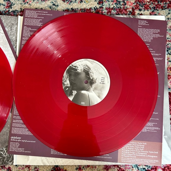 Taylor Swift Folklore Target Exclusive Red Vinyl - Picture 3 of 8